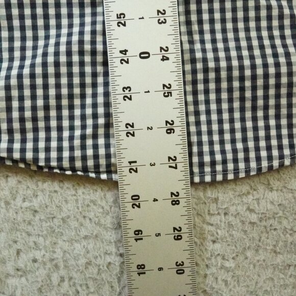 UNTUCKit Button Up Shirt Mens Medium Slim Fit Plaid Blue - Picture 6 of 9